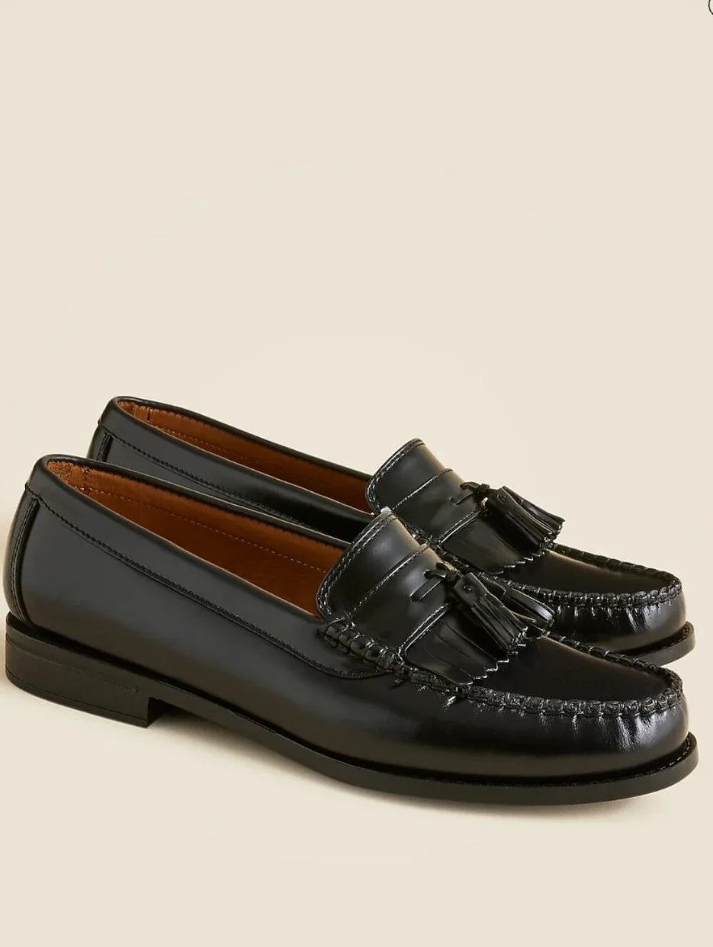 J. Crew Camden Kiktie Loafer - black